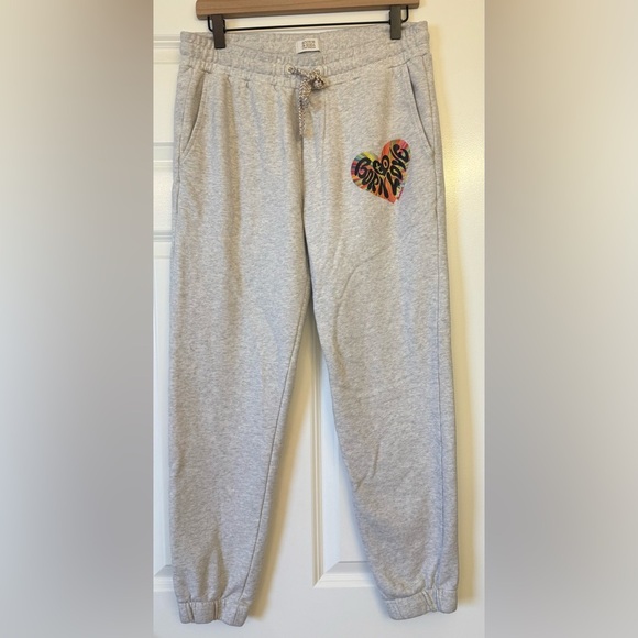 Scotch & Soda Born to Love unisex Joggers Sweat Pants Gray/Cream size Medium - Picture 12 of 13